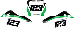Fond de plaque cross Kawasaki 125 KX 1994 1995 personnalisé-3