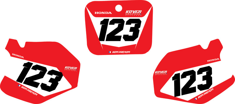 Fond de plaque Honda 125 CR 1995 1997 personnalisé-3