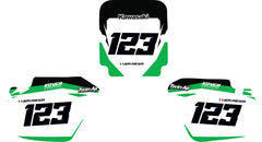 Fond de plaque cross Kawasaki 250 KX 1988 1989 personnalisé-3