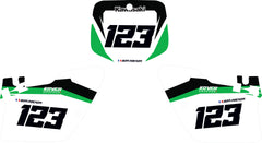Fond de plaque cross Kawasaki 250 KX 1996 1998 personnalisé-3