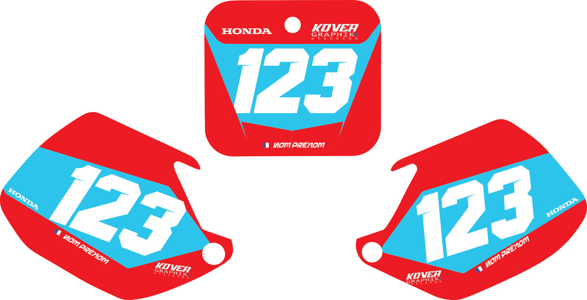 Fond de plaque Honda 125 CR 1990 1991 personnalisé-2