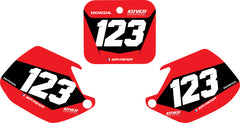 Fond de plaque Honda 125 CR 1990 1991 personnalisé-1