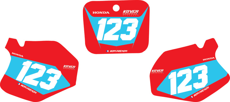 Fond de plaque Honda 125 CR 1995 1997 personnalisé-2