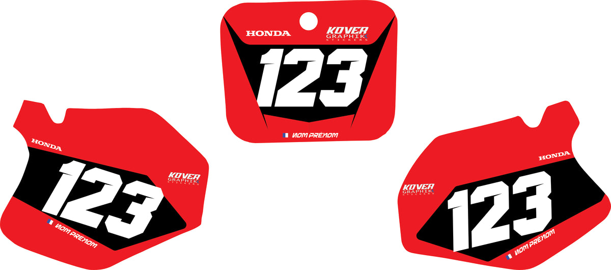 Fond de plaque Honda 125 CR 1995 1997 personnalisé-1