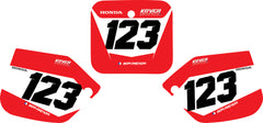 Fond de plaque Honda 250 CR 1988 1989 personnalisé-3