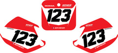Fond de plaque Honda 250 CR 1990 1992 personnalisé-3