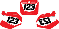 Fond de plaque Honda 250 CR 1995 1996 personnalisé-3