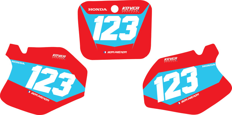 Fond de plaque Honda 250 CR 1995 1996 personnalisé-2