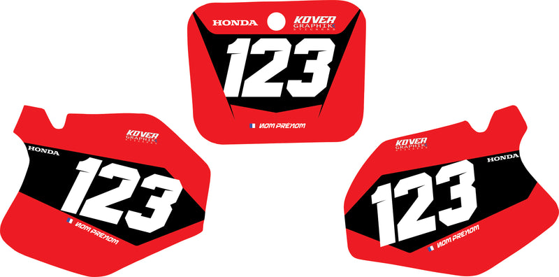 Fond de plaque Honda 250 CR 1995 1996 personnalisé-1