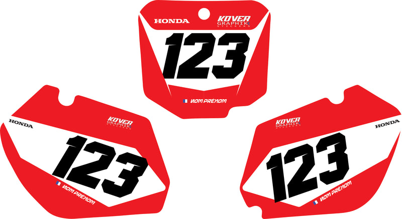 Fond de plaque Honda 250 CR 1997 1999 personnalisé-3