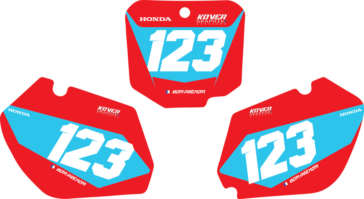 Fond de plaque Honda 250 CR 1997 1999 personnalisé-2