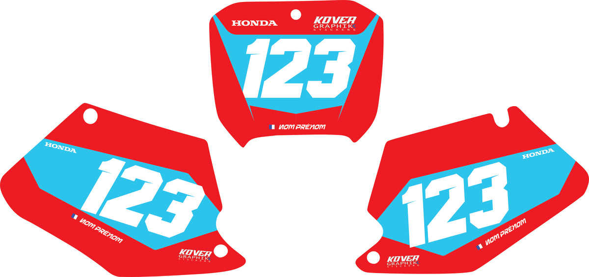 Fond de plaque Honda 250 CR 2000 2001 personnalisé-2