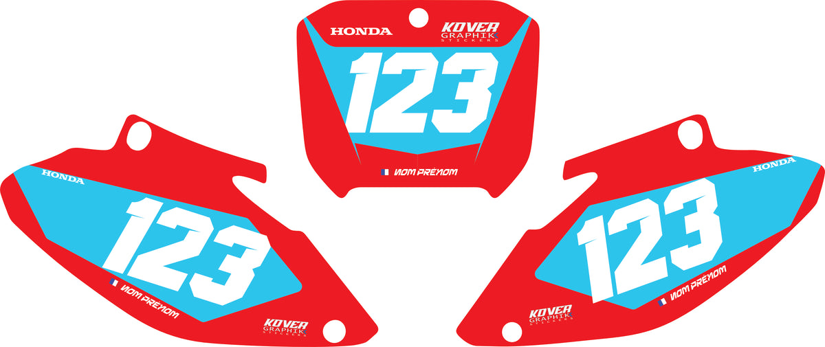 Fond de plaque Honda 250 CR 2002 2005 personnalisé-2