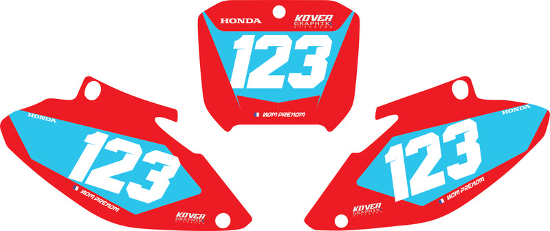 Fond de plaque Honda 250 CR 2002 2005 personnalisé-2