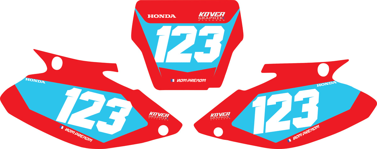 Fond de plaque Honda 250 CR 2006 2013 personnalisé-2