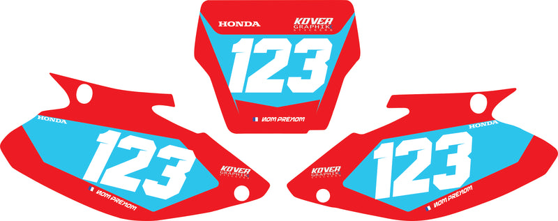 Fond de plaque Honda 250 CR 2006 2013 personnalisé-2