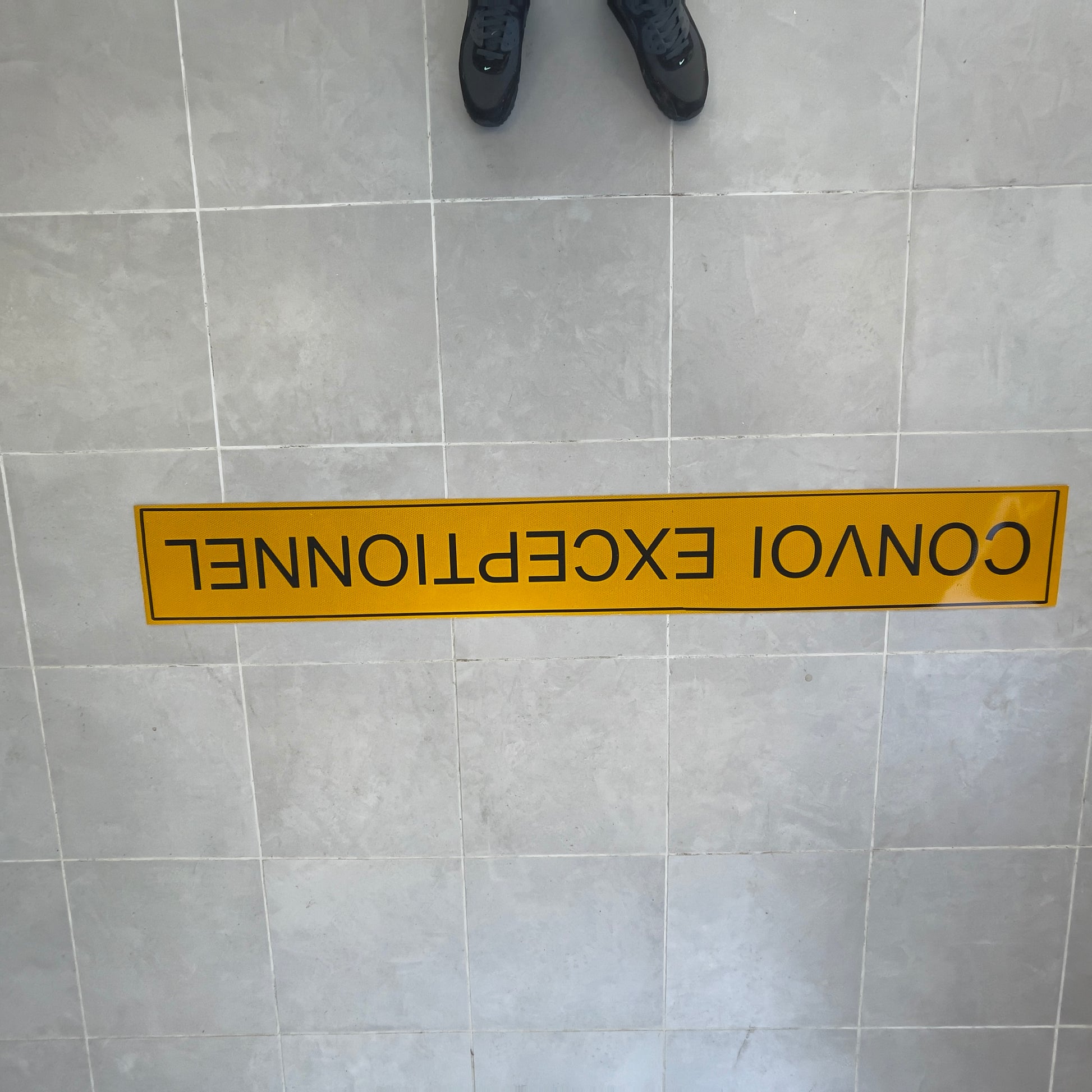 Plaque magnétique CONVOI EXCEPTIONNEL – Jaune réfléchissant – Dimensions réglementaires-6