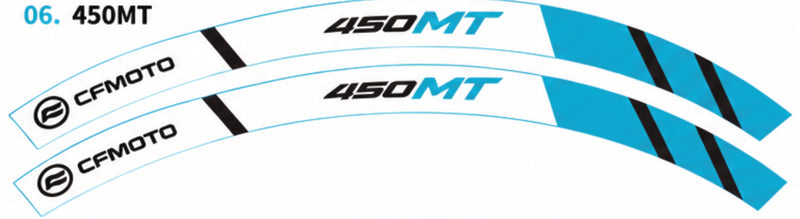 Kit déco jantes CFMOTO – Design 450MT-1