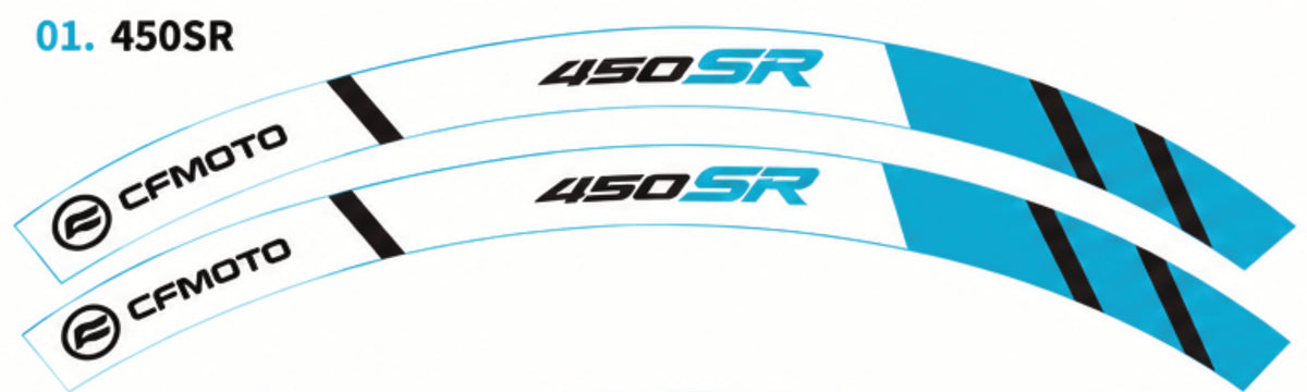 Kit déco jantes CFMOTO – Design 450SR-1