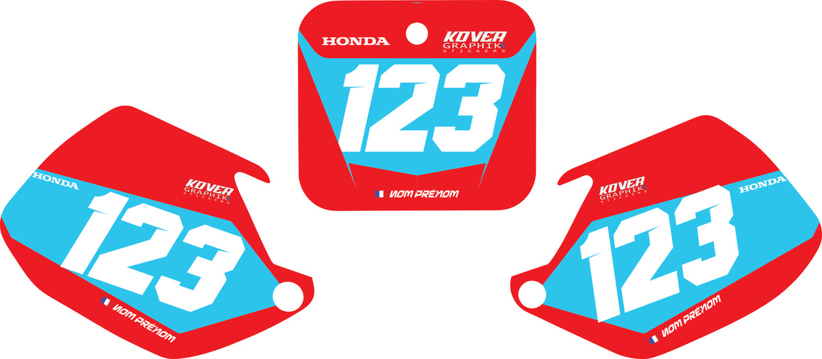 Fond de plaque Honda 500 CR 1991 1993 personnalisé-2