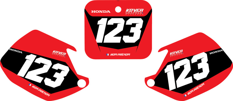 Fond de plaque Honda 500 CR 1991 1993 personnalisé-1