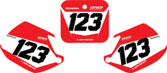 Fond de plaque Honda 500 CR 1991 1993 personnalisé-3