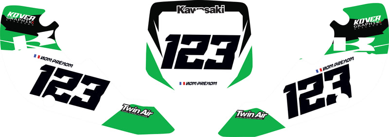 Fond de plaque cross Kawasaki 65 KX 2000 2013 personnalisé-3