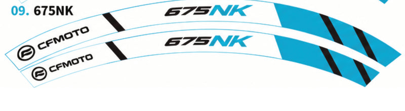 Kit déco jantes CFMOTO – Design 675NK-1