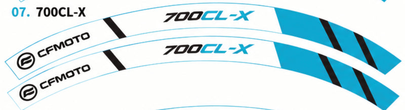 Kit déco jantes CFMOTO – Design 700CL-X-1