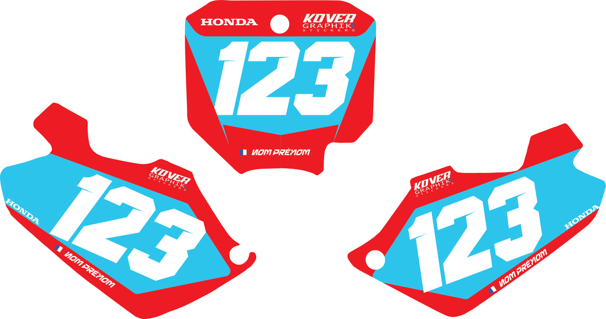 Fond de plaque Honda 85 CR 2003 2013 personnalisé-2