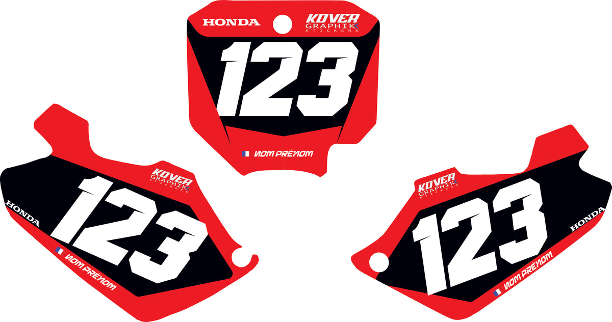 Fond de plaque Honda 85 CR 2003 2013 personnalisé-1