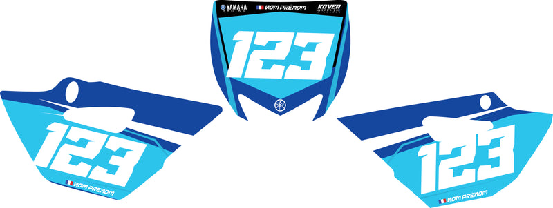 Fond de plaque Yamaha 85 YZ 2015-2017 personnalisé-2