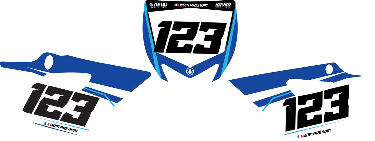Fond de plaque Yamaha 85 YZ 2015-2017 personnalisé-3