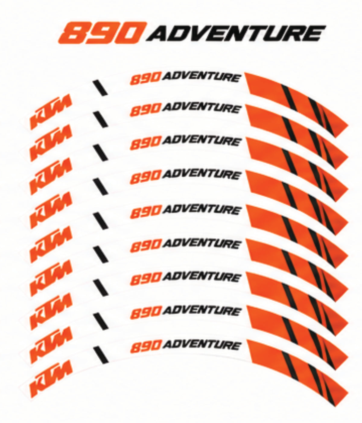 Kit déco jantes KTM – Design 890 Adventure