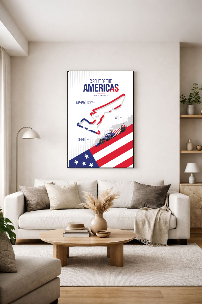 Le Mans Circuit Poster – Frankreich | MotoGP Poster – Kover Graphik Racing Wanddekoration