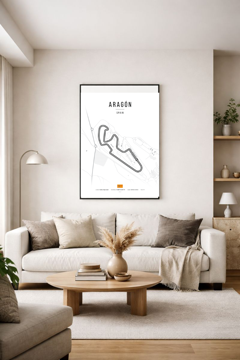 Poster Aragón – MotorLand Aragón | Affiche Circuit Espagne A4, A3, A2