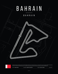 Poster Bahrain International Circuit | F1 Track Map-2