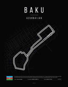 Poster Baku | F1 Track Map-2