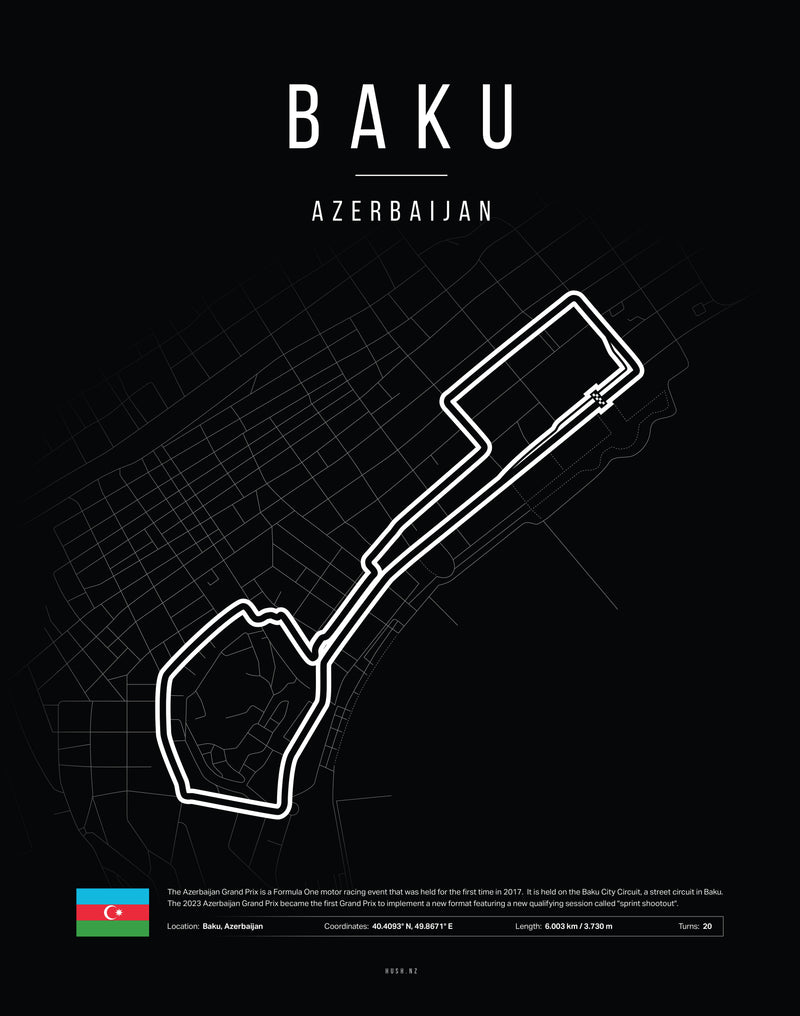 Poster Baku | F1 Track Map-2