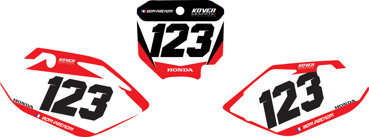 Fond de plaque Honda CRF 150 2007 2013 personnalisé-3