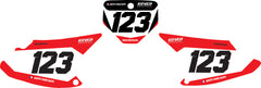 Fond de plaque Honda CRF 150-230  2003 2007 personnalisé-3