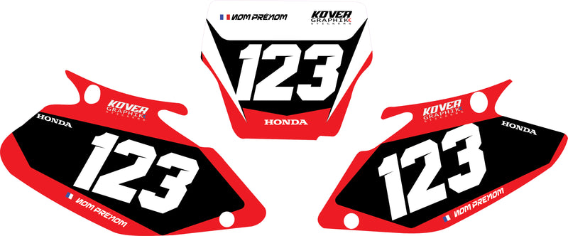 Fond de plaque Honda CRF 450 2002 2004 personnalisé-1