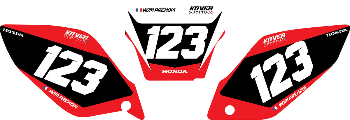 Fond de plaque Honda CRF 450 2005 2007 personnalisé-1