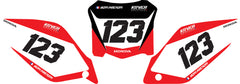 Fond de plaque Honda CRF 450 2008 personnalisé-3