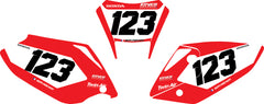 Fond de plaque Enduro Honda CRFX 250 2014 2017 personnalisé-1
