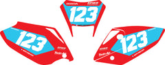 Fond de plaque Enduro Honda CRFX 250 2014 2017 personnalisé-2