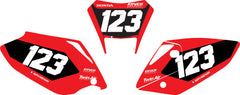 Fond de plaque Enduro Honda CRFX 250 2014 2017 personnalisé-4