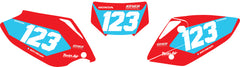 Fond de plaque Enduro Honda CRFX 450 2005 2012 personnalisé-2