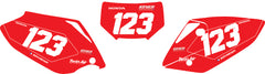 Fond de plaque Enduro Honda CRFX 450 2005 2012 personnalisé-7