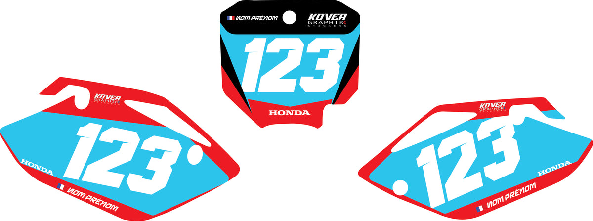 Fond de plaque Honda CRF 150 2007 2013 personnalisé